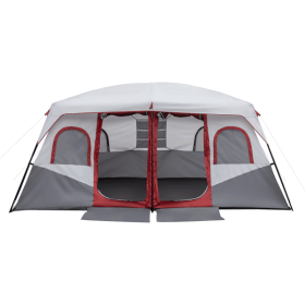10 Person Cabin Tent w/ 2 Rooms, with Storage Pockets 10 Person Cabin Tent w/ 2 Rooms, with Storage Pockets
